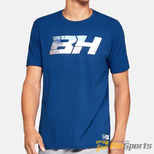 [Under Armour] 언더아머 루즈핏 UA BH34 아이콘 그래픽 반팔 티셔츠 273-400 블루