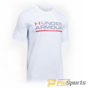 [Under Armour] 언더아머 UA 워드마크 락업 반팔티셔츠899-101 화이트