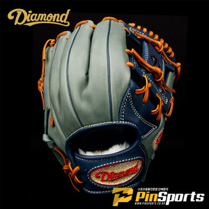 [Diamond] 다이아몬드 프로 크라운 골드라벨 한정판 11.75인치 PC-004 네이비/그레이 내야글러브