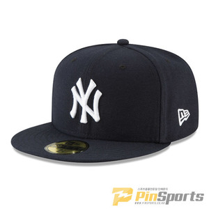[NEW ERA] 뉴에라 모자 NEW YORK YANKEES 뉴욕 양키스 어센틱 컬렉션 59FIFTY FITTED 블랙/화이트