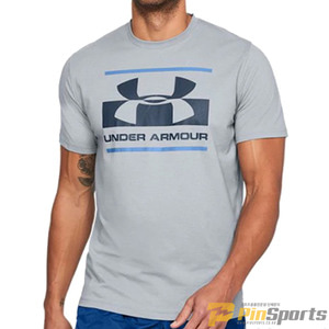 [Under Armour] 언더아머 UA 블럭 스포츠스타일 로고 루즈핏 반팔 티셔츠 667-035 그레이