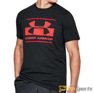 [Under Armour] 언더아머 UA 블럭 스포츠스타일 로고 루즈핏 반팔 티셔츠 667-002 블랙/오렌지