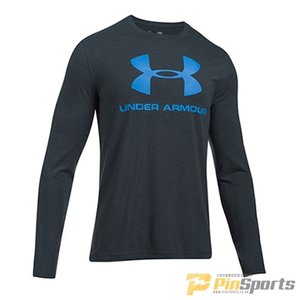 [Under Armour] 언더아머 루즈핏 UA 스포츠스타일 언더아머 로고 긴팔티셔츠 647-016 블랙/블루
