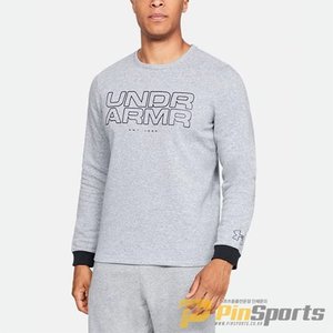 [Under Armour] 언더아머 피티드 핏 UA 베이스라인 후리스 긴팔 맨투맨 티셔츠 374-035 그레이