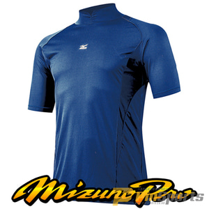 [Mizuno] 미즈노 로고 프로 V컷 반팔 언더셔츠 0216 블루