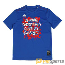 [ADIDAS] 아디다스CX2250 KIDS 5T TYPO G 레귤러핏 키즈 티셔츠 (블루)
