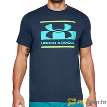 [Under Armour] 언더아머 UA 블럭 스포츠스타일 로고 루즈핏 반팔 티셔츠 667-408 네이비
