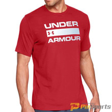 [Under Armour] 언더아머 UA 팀 이슈 언더아머 워드마크 루즈핏 반팔 티셔츠 002-600 레드