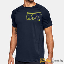 [Under Armour] 언더아머 피티드 핏 UA MK-1 그래픽 반팔 티셔츠 429-408 네이비