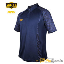 [ZETT] 제트 스포츠 신형 카라 반팔 티셔츠 BOTK-840 네이비