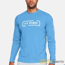 [Under Armour] 언더아머 UA 루즈핏 피쉬 헌터 아이콘 긴팔 티셔츠 579-475 캐롤라이나 블루
