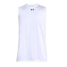 [Under Armour] 언더아머 루즈핏 UA 락커 민소매 티셔츠 2277-100 화이트