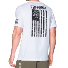 [Under Armour] 언더아머 UA 프리덤 플래그 루즈핏 반팔 티셔츠 257-100 화이트